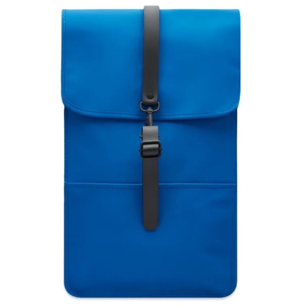 NWT RAINS Waterproof Unisex Backpack in Waves (Blue) color